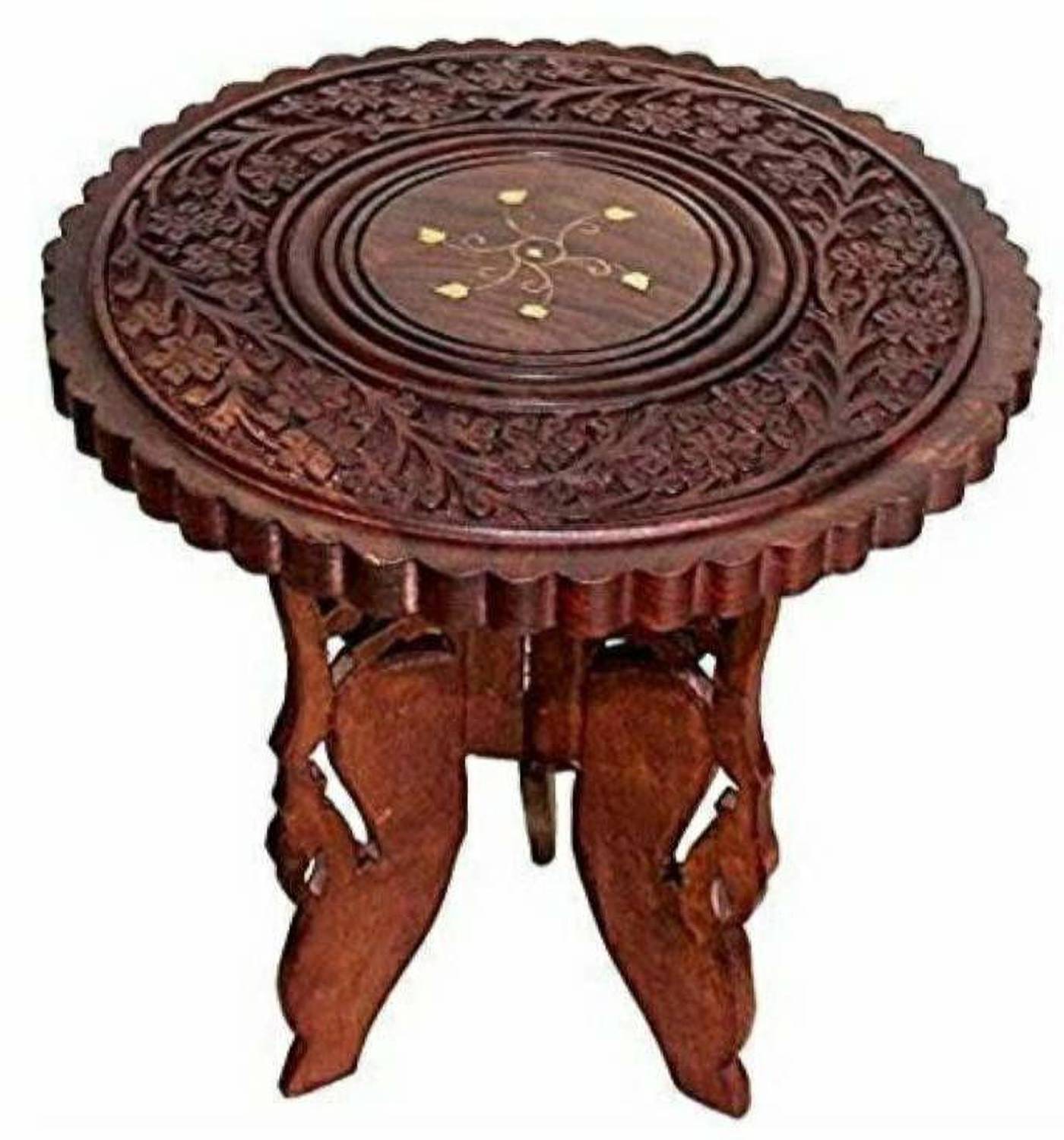 SarahCraft SIDE TABLE Solid Wood Side Table (Finish Color - Brown