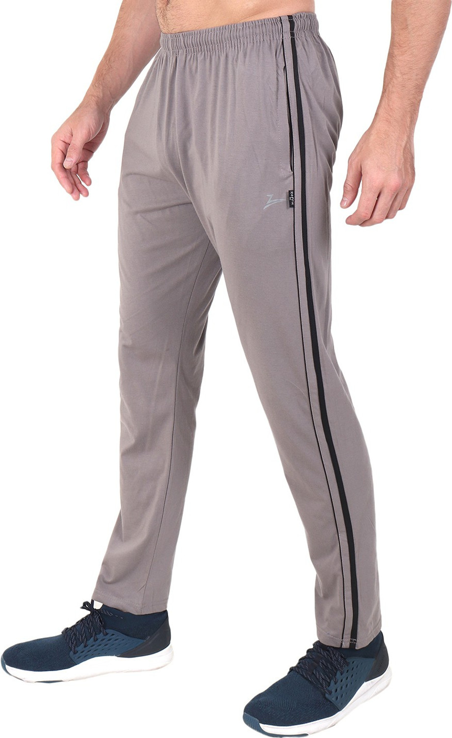 Image of Zeffit Solid Men Multicolor Track Pants