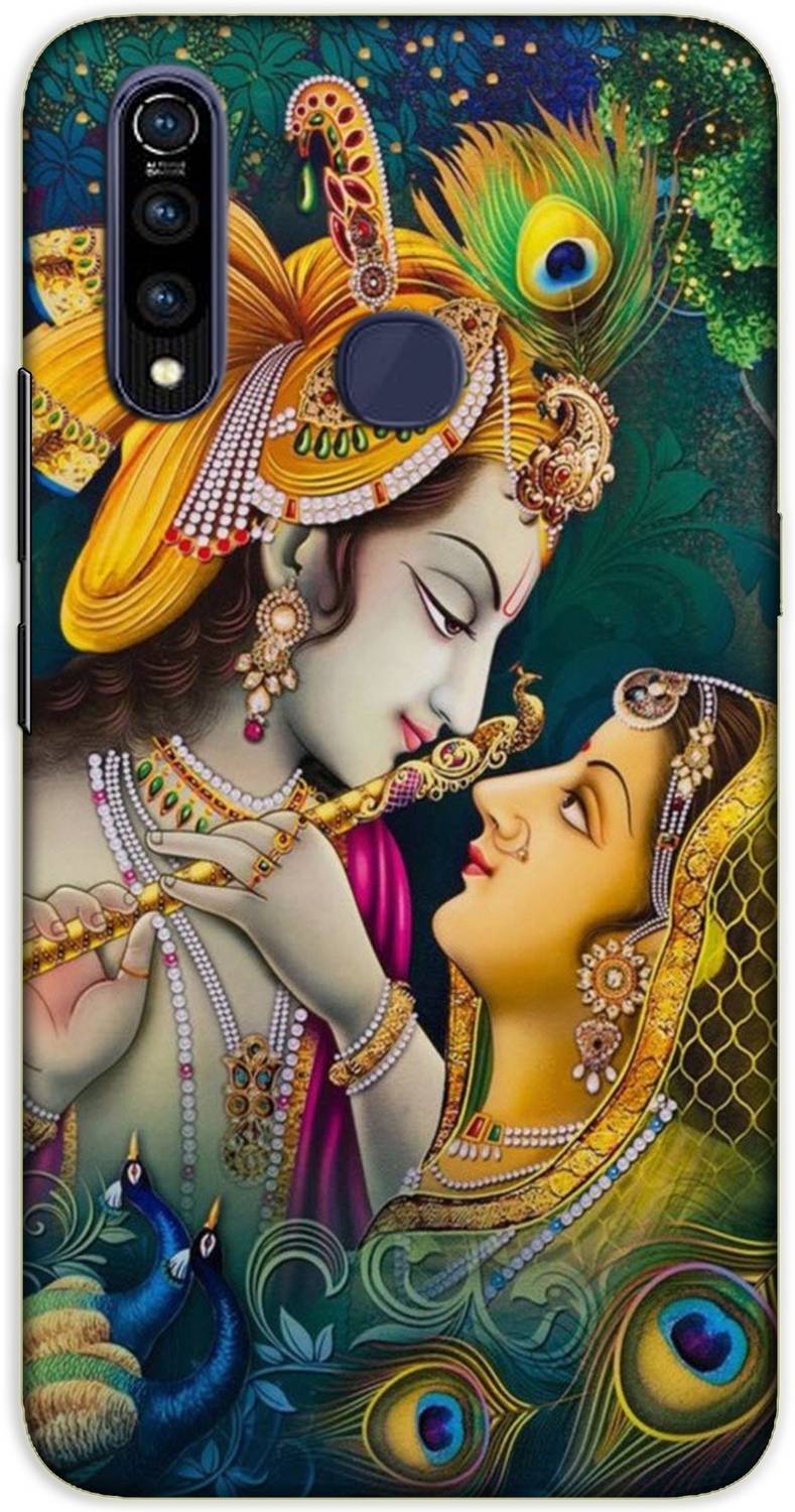 iprinto Back Cover for Vivo Y19, Vivo U20, Vivo 1915, Vivo 1921 Radha Krishna Lord Krishna Kanha Back Cover