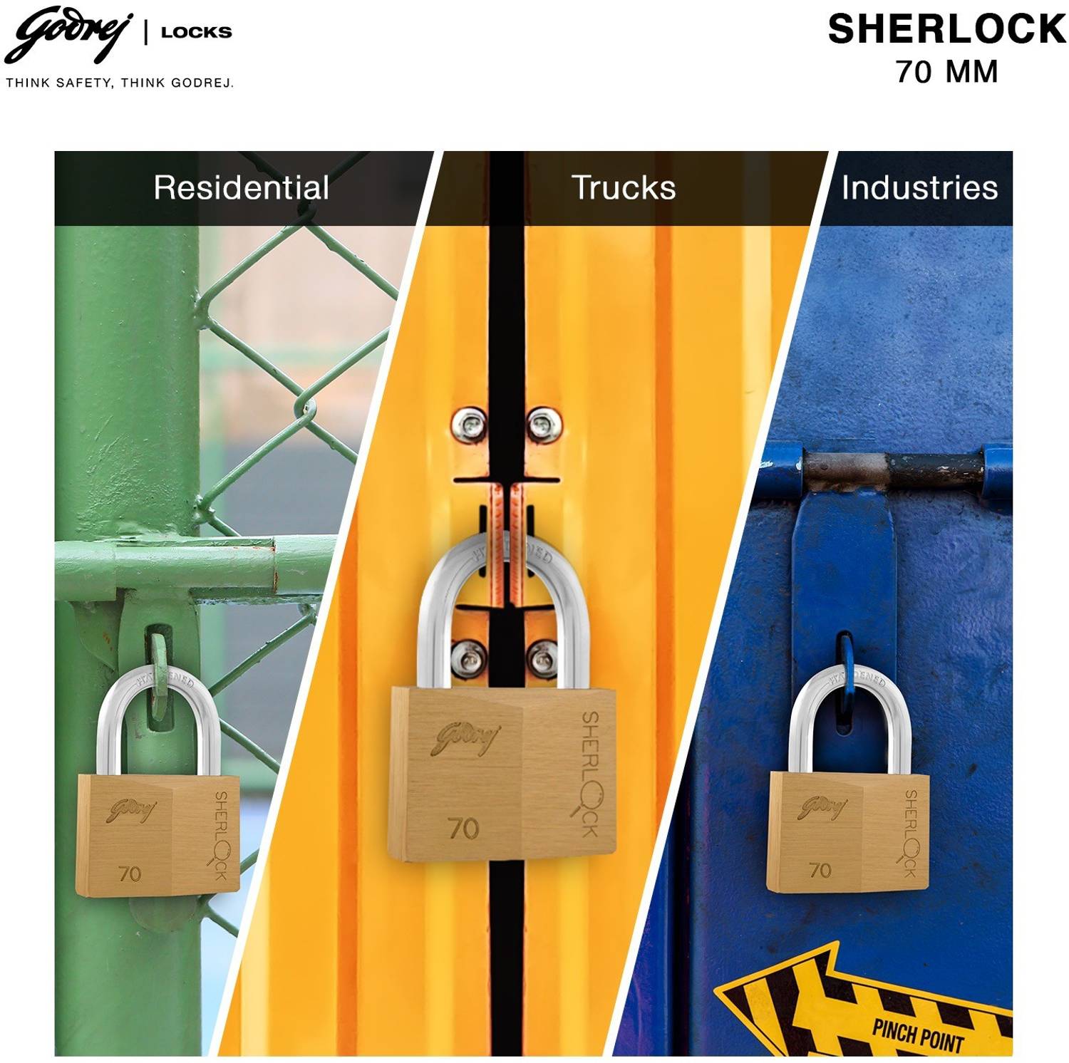 Godrej Locks Sherlock 70mm Padlock - Buy Godrej Locks Sherlock