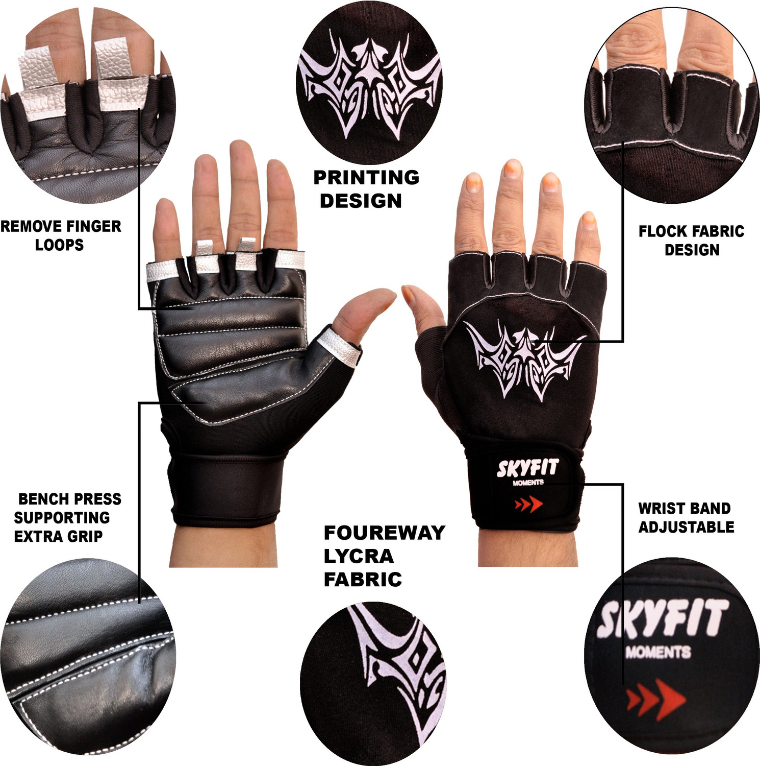 Image of VELLY FIVE Gym Sports and Workout Gloves Gym & Fitness Gloves