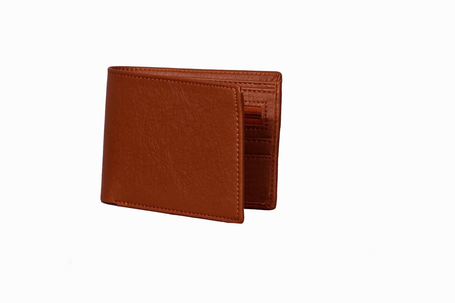 aaryan Men Casual Tan Genuine Leather Wallet