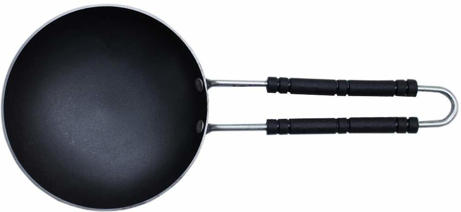 Image of subaa Subaa Iron Thalippu Karandi Taduka Pan Fry Pan- Big Tadka Pan 15 cm diameter 1.5 L capacity