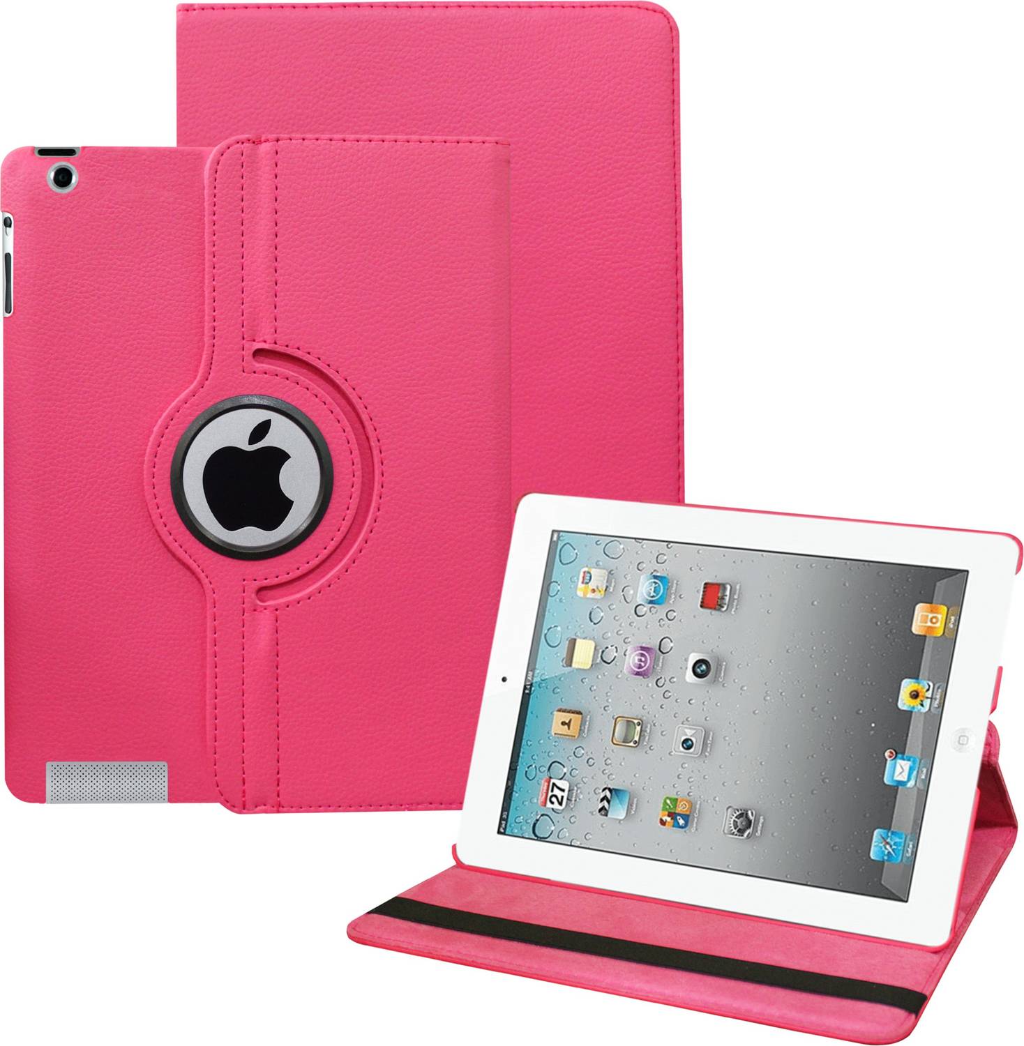 TGK Book Cover for Apple iPad 4th Gen 9.7 inch (Pink, Dual Protec