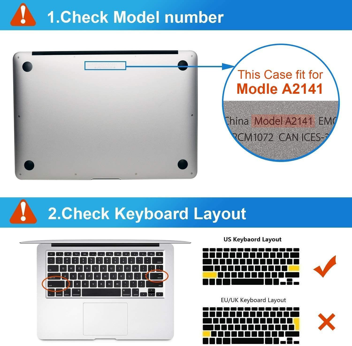 Image of iFyx Front & Back Case for MacBook Pro 16 Inch with Touch Bar & ID A2141 Release 2020-2019 Hard Shell Case Cover
