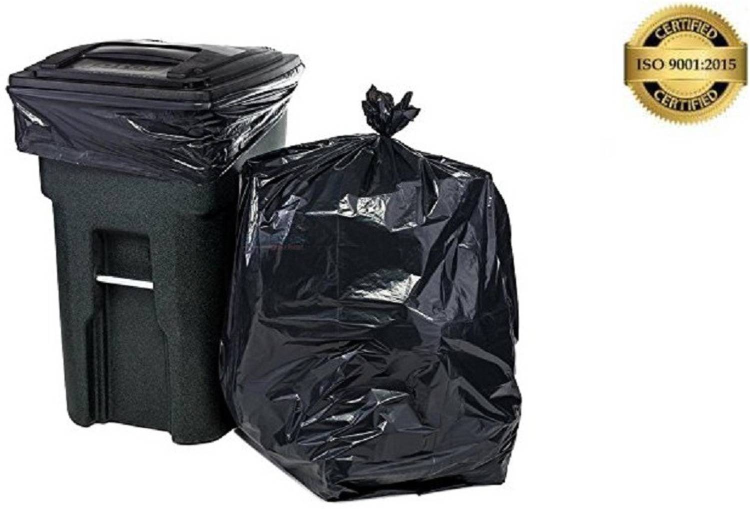 ALEX INDIA MARKETING A_GAR-BAG-24x32 - 4 PCS Large 40 L Garbage Bag  Pack Of 60