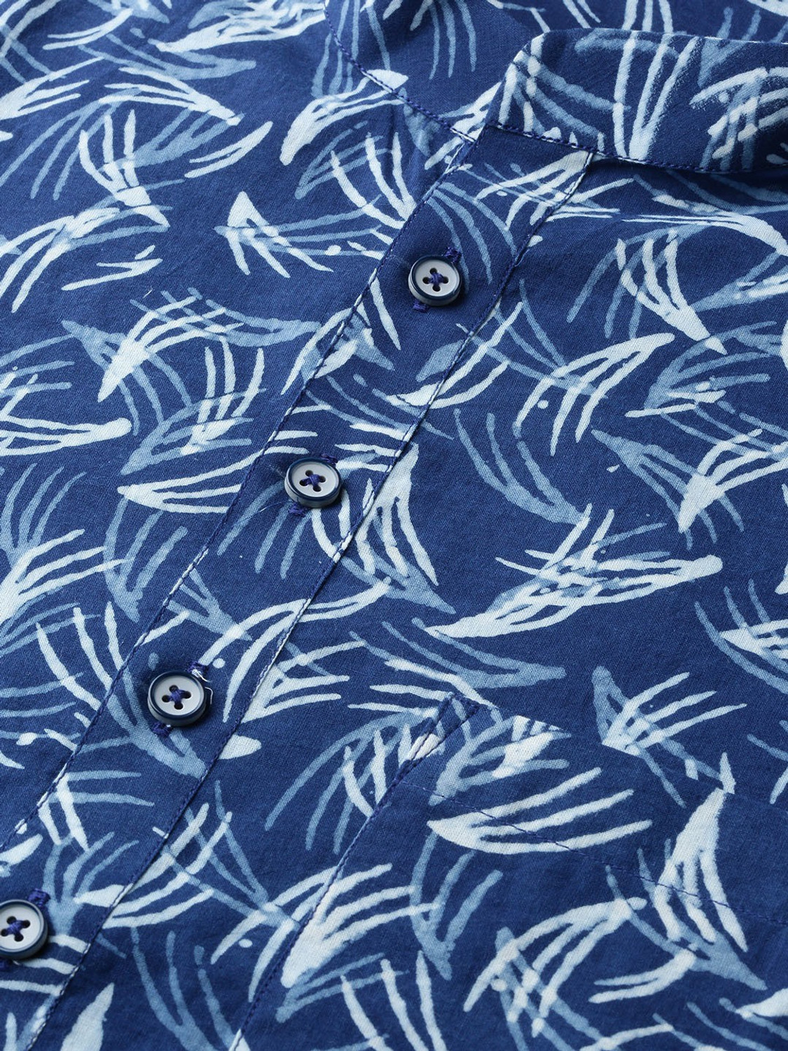 Image of See Designs Men Printed Straight Kurta