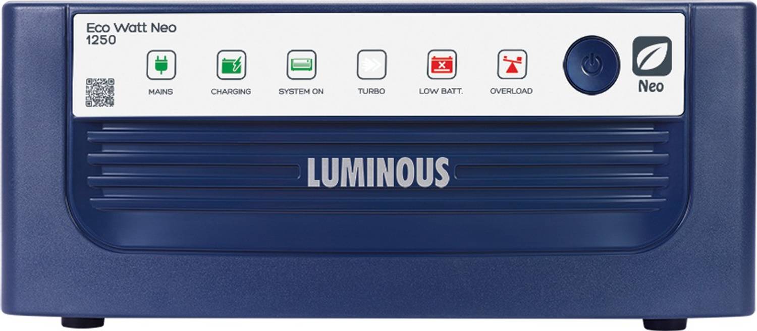 LUMINOUS Eco Watt Neo 1250 EcoWattNeo-1250 with 24 Months Warranty Square Wave Inverter