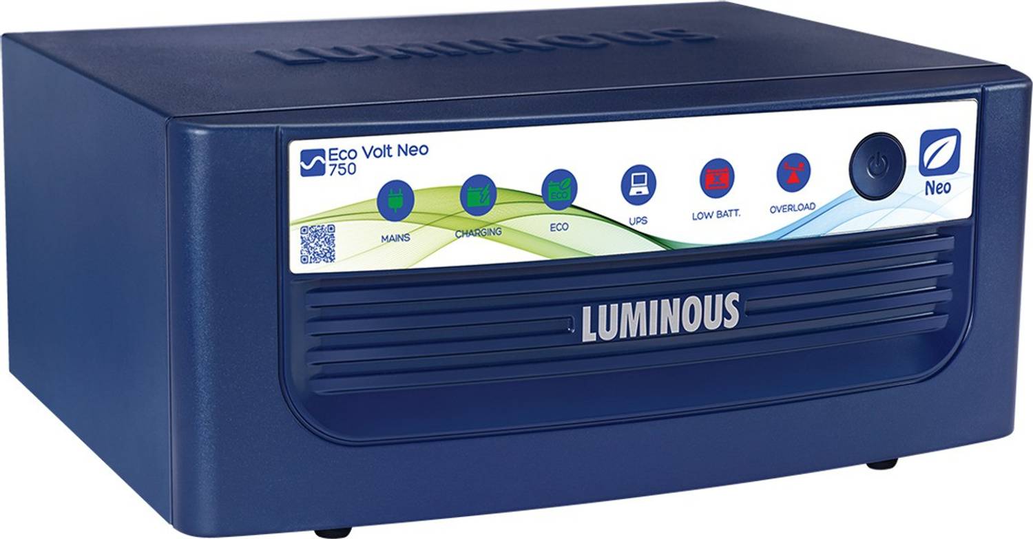 LUMINOUS Eco Volt Neo 750 EcoVoltNeo-750 with 24 Months Warranty Pure Sine Wave Inverter