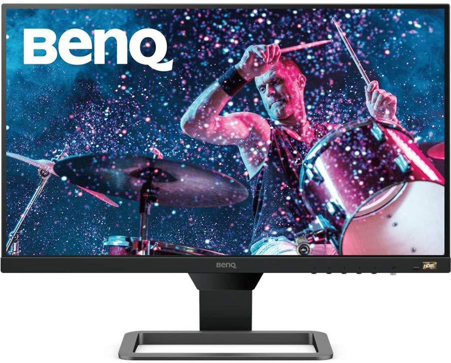 BenQ EW2480 60.45 cm (24 inch) Full HD LED Backlit IPS Panel Built-in Speakers, Blue Light Filter, Wall Mountable, Tilt Adjustment, Flicker-Free Monitor (EW2480)