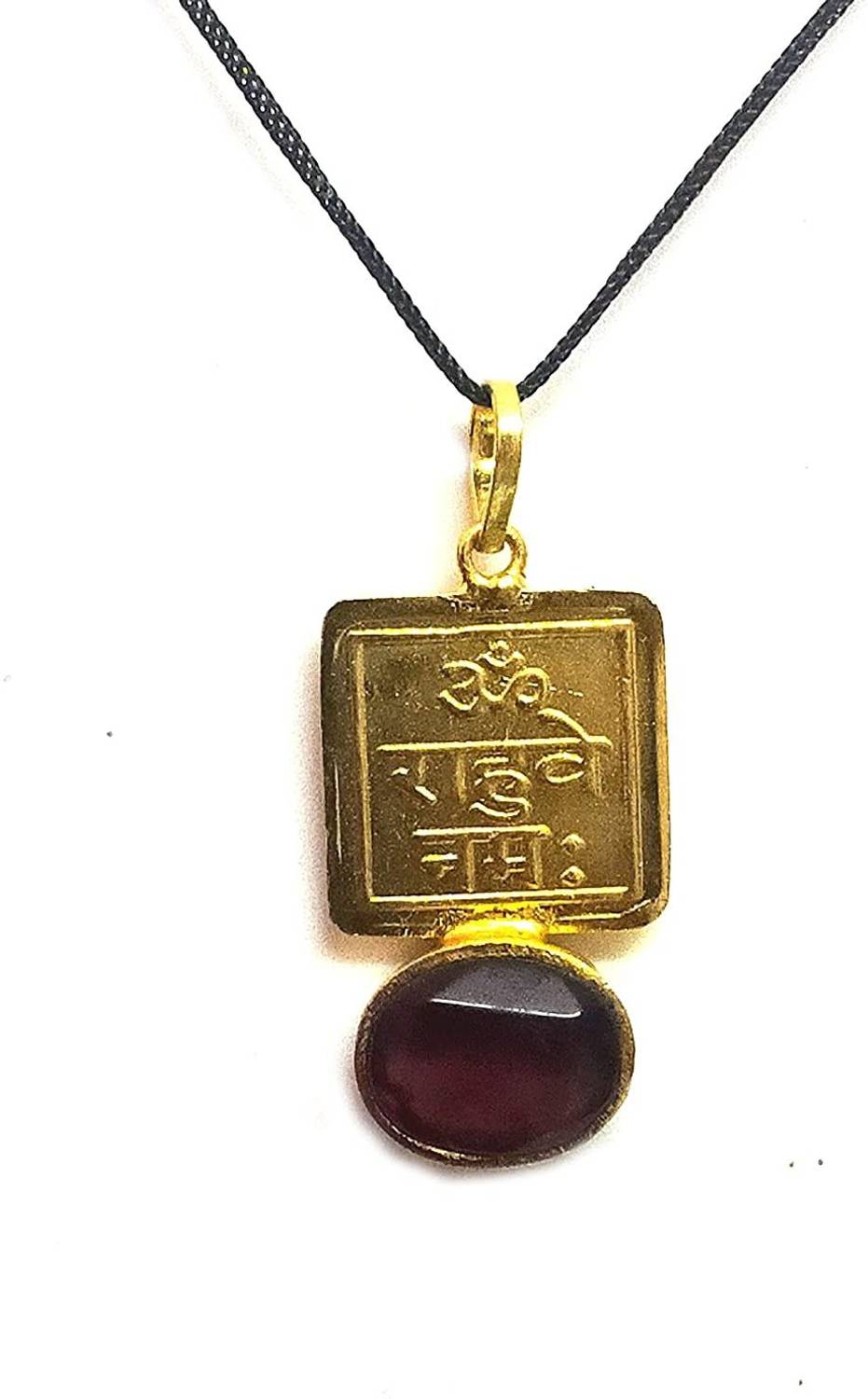 AIR9999 Shri Rahu ji Graha Mantra yantra Golden Plated Ashtadhatu Pendant For Men & Women Metal Pendant