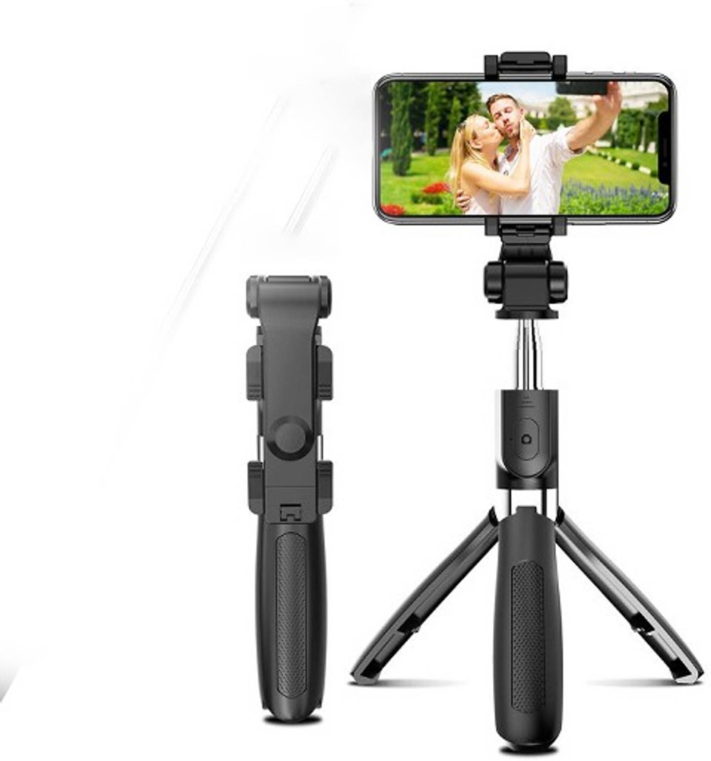 WHISTLE9 3in1 Selfie Stick multi-function Wireless Bluetooth | Selfie stick | Tripod | XT-02 Selfie Stick with Remote & Coller Mic Shutter 360 Rotate Extendable Handheld Foldable Mini Tripod Stand Foldable | Bluetooth shutter for Smartphones Professional Remote Control Selfie Stick Monopod 3 Axis Gimbal 3 Axis Gimbal for Mobile