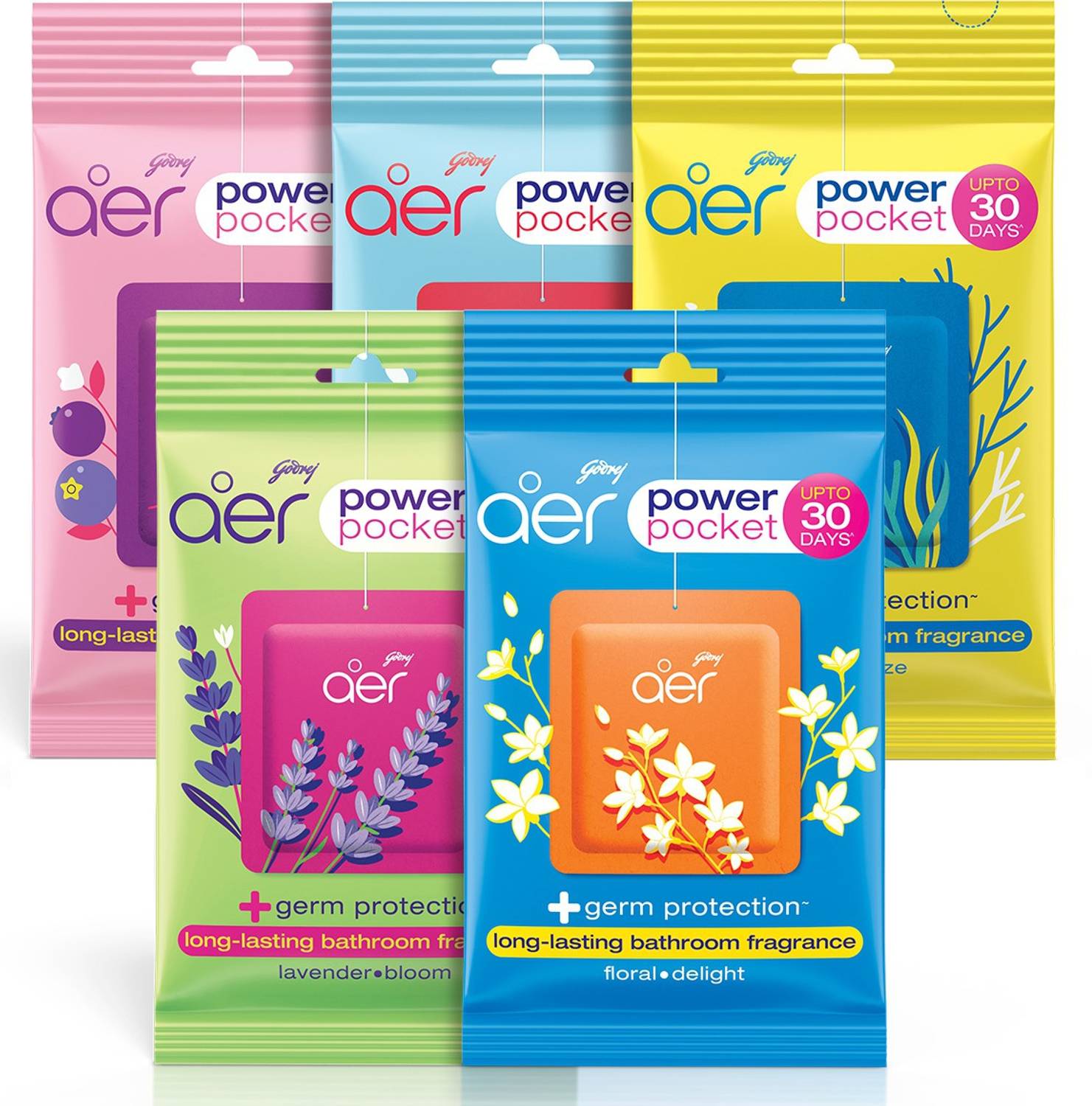 Godrej Aer Power Pocket Assorted Fragrance Blocks - Image 3