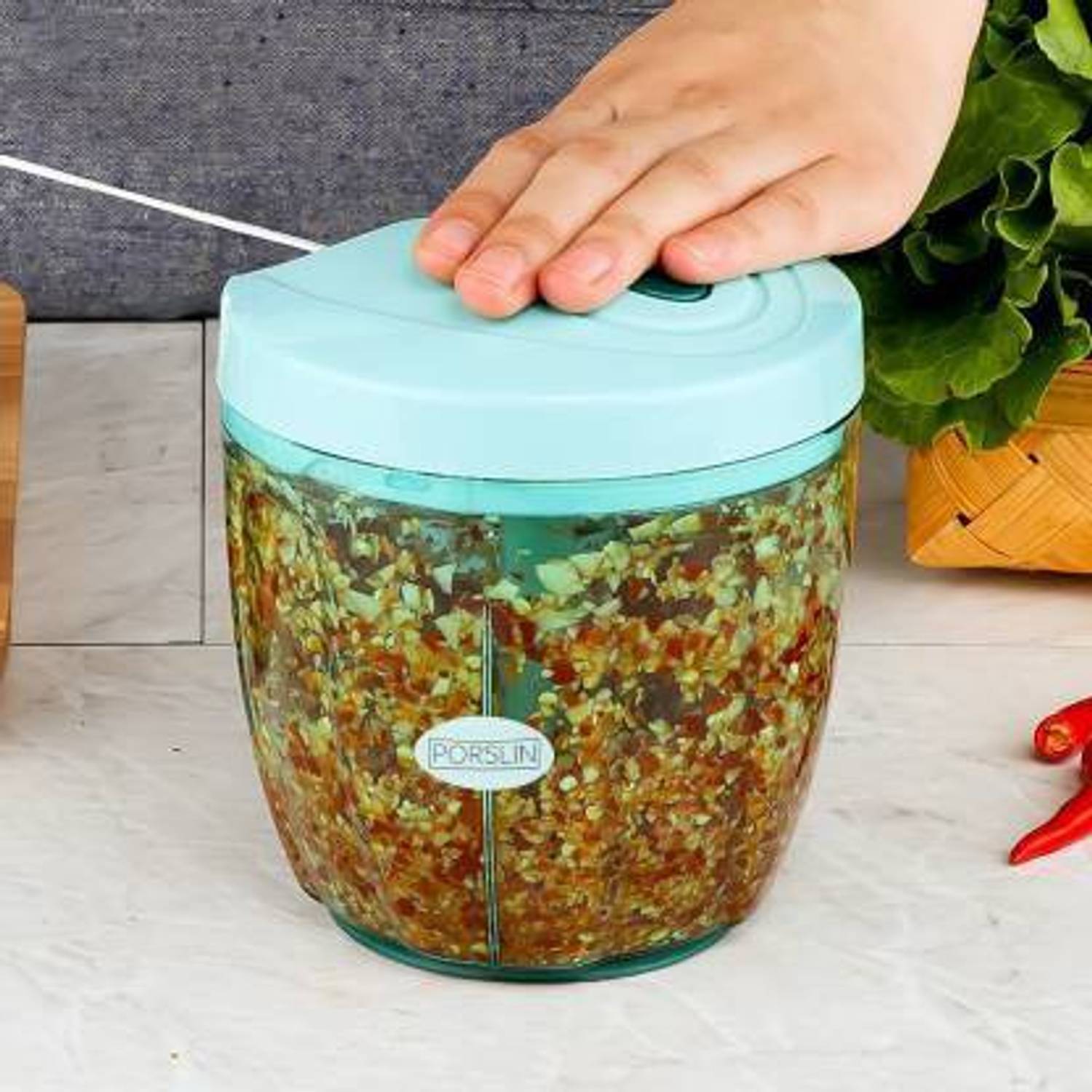 NavneetPriya 900 ML Green Mini Chopper - Image 2