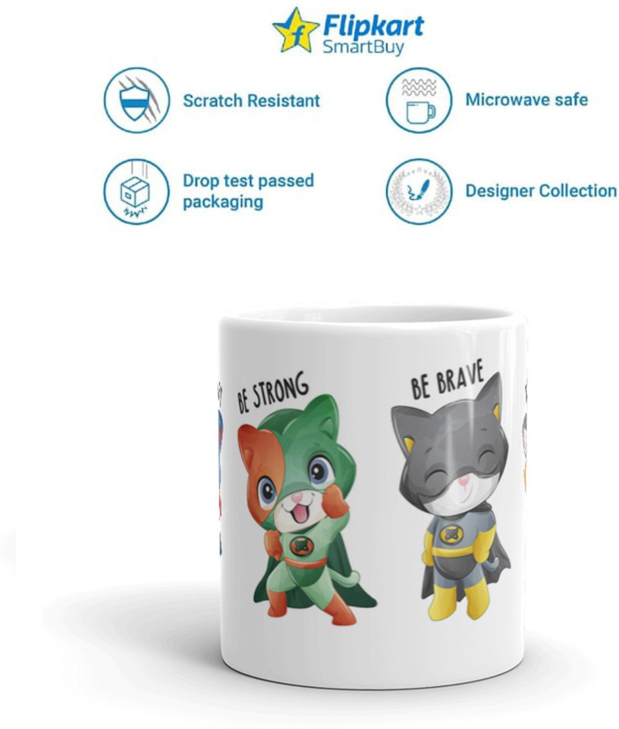 Image of Flipkart SmartBuy BE SMART DODDLE Ceramic Coffee Mug