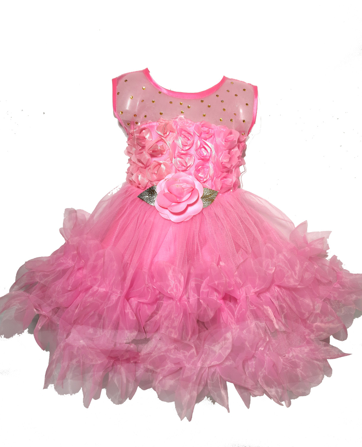 Image of kids fashion hub Baby Girls Midi /Knee Length Festive /Wedding Dress