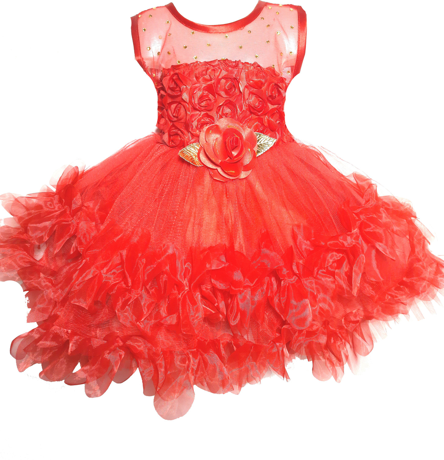 Image of SAMJHO FASHION Baby Girls Midi /Knee Length Festive /Wedding Dress