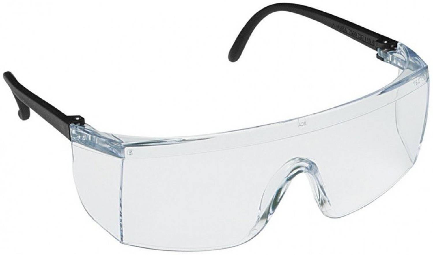 3M Safety Spectacles 1709IN, with Hardcoat, Clear Lens (Pack of 1) 1709IN Safety Goggles, 10 x 5 x 5 cm, Pack of 1, White Wood-working, Welding, Power Tool, Laboratory Safety Goggle
