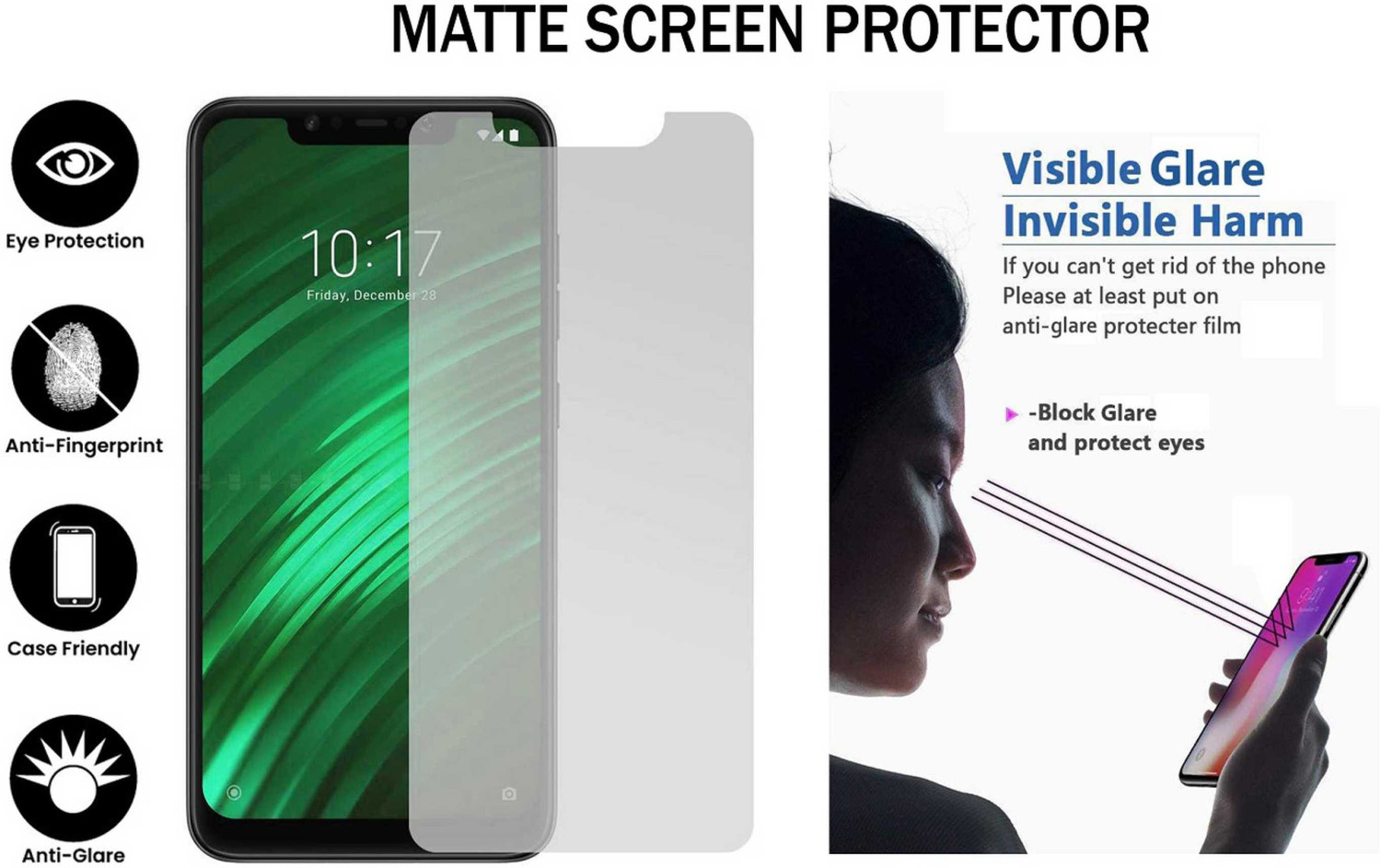 Image of TELTREK Impossible Screen Guard for TECNO CAMON I SKY (Matte Finish)