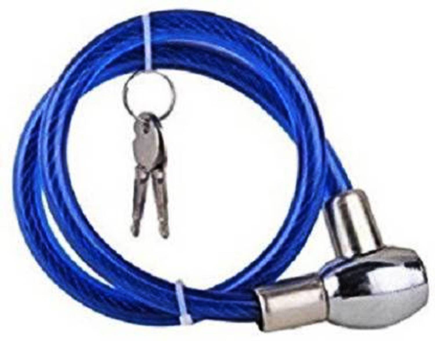 Afiya Enterprises Two wheeler security Cable Lock , Helmet Lock (BLUE) BIKE-CYL-CABLLOCK-BLUE Cable Lock