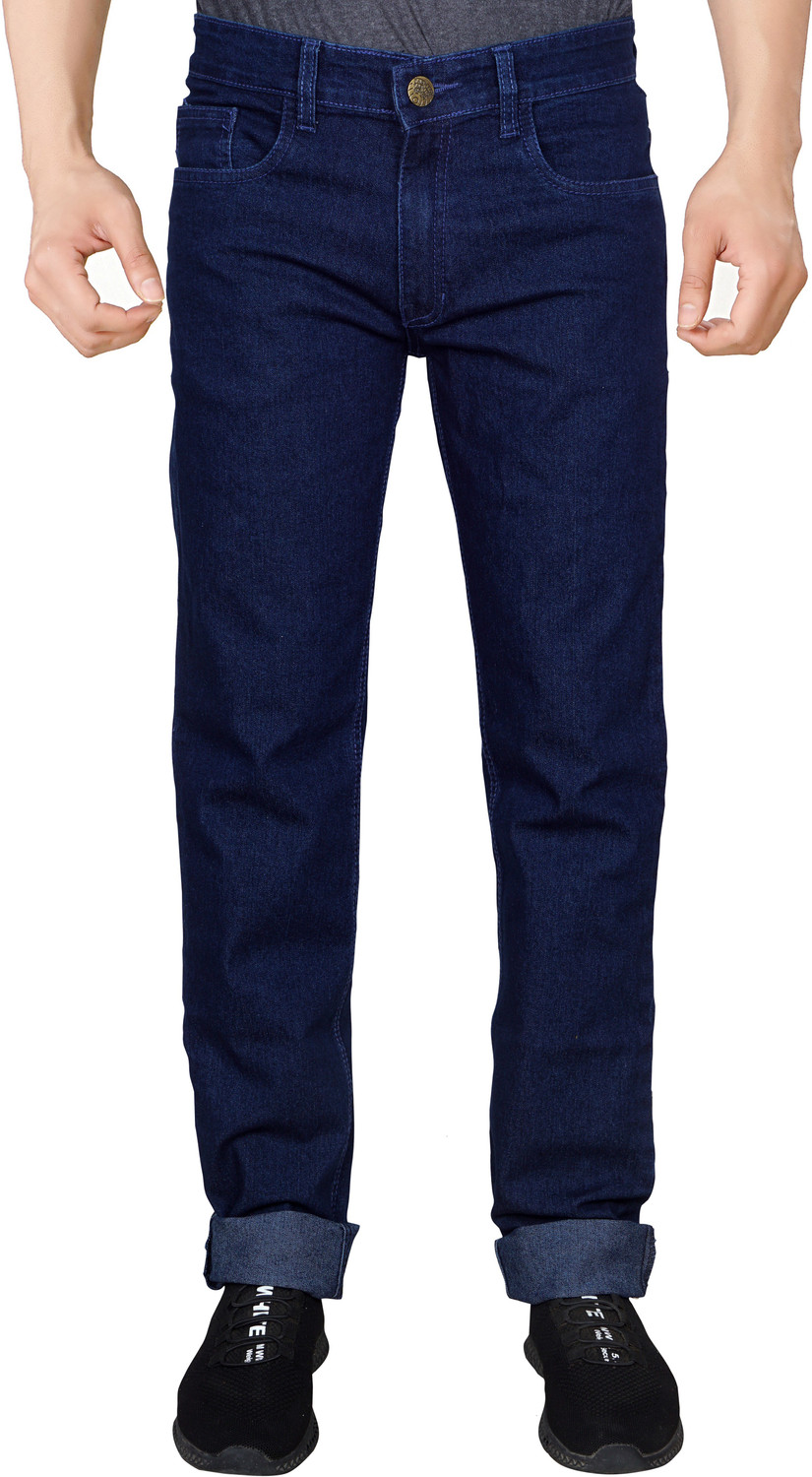 Image of JUST BLACK Regular Men Dark Blue Jeans