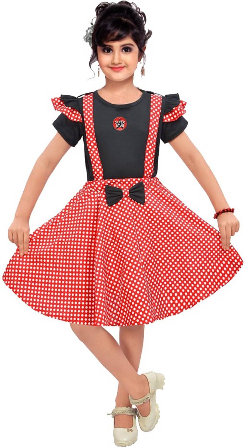 carrydreams Girls Midi/Knee Length Casual Dress