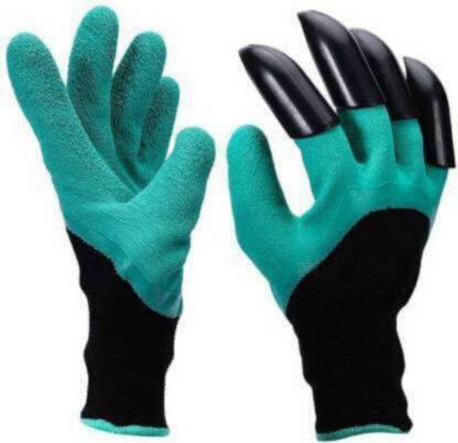 ARTEN Heavy Duty Garden Farming Gloves Washable with Right Hand Fingertips ABS Claws for Pruning, Digging & Planting, Gardening Tool for Home Pots Gardening Shoulder Glove