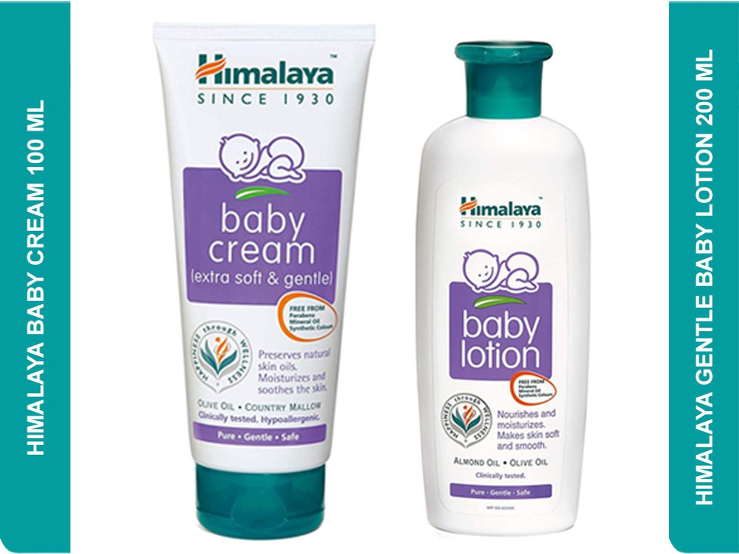 Image of HIMALAYA Baby Cream and Baby lotion Combos (100ml + 200ml)