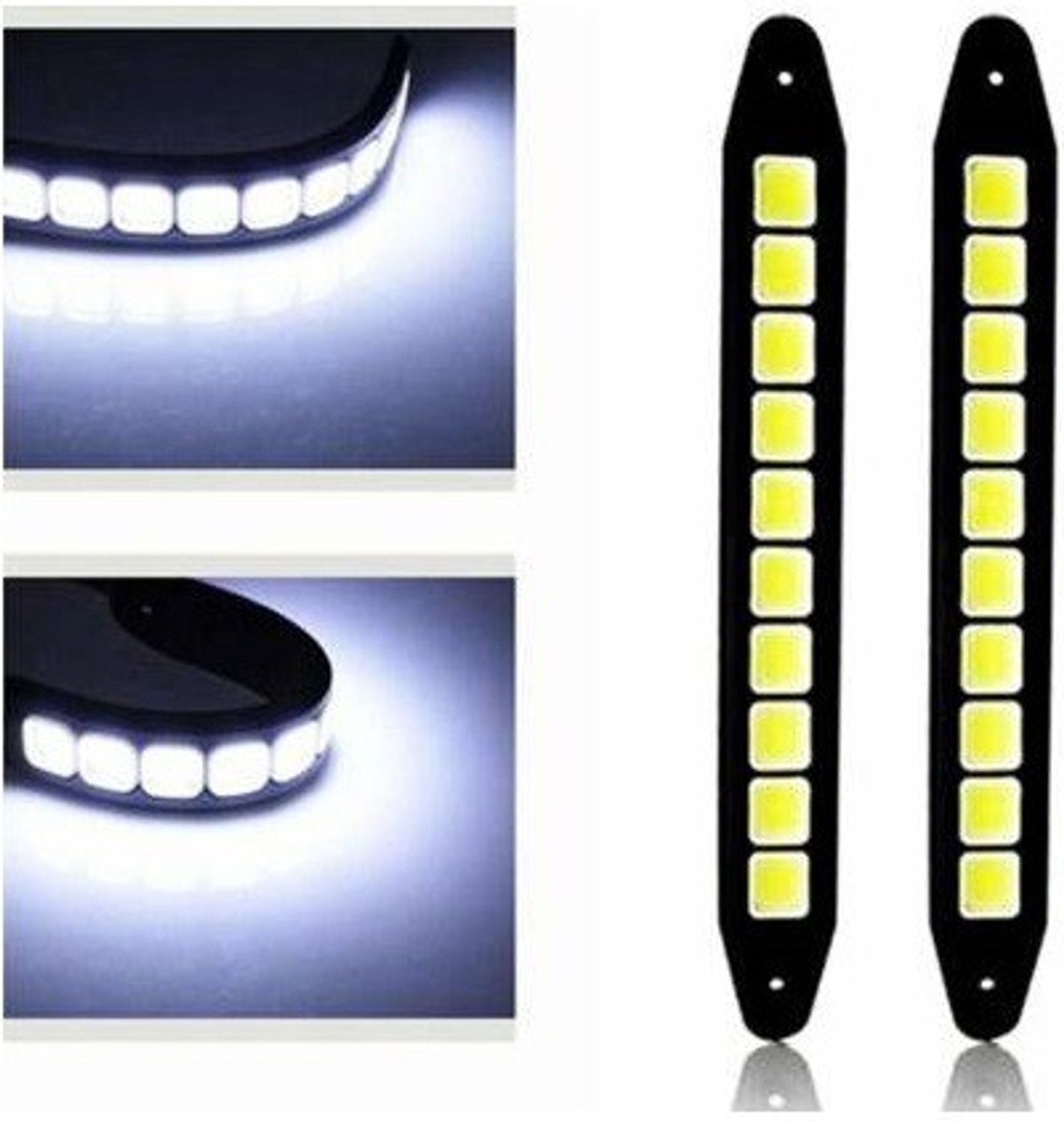 Image of XZRTZ Set of 2 High Power 10 LED Daytime Running Lights Universal Fog High Beam Car DRL White Car Strip Light Driving Fog Daytime Running Lights A231 Car Fancy Lights