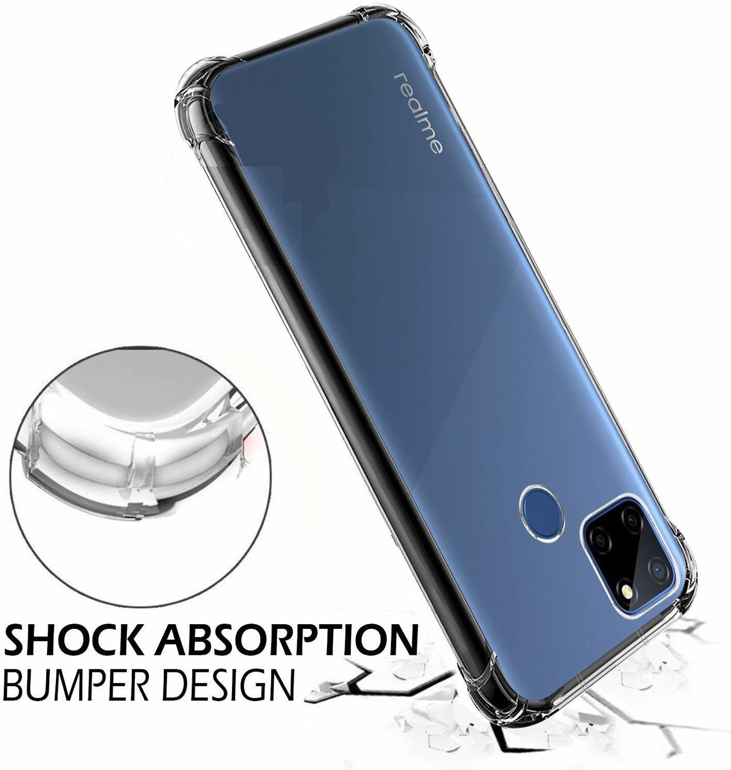 Image of S-Hardline Back Cover for Realme C12