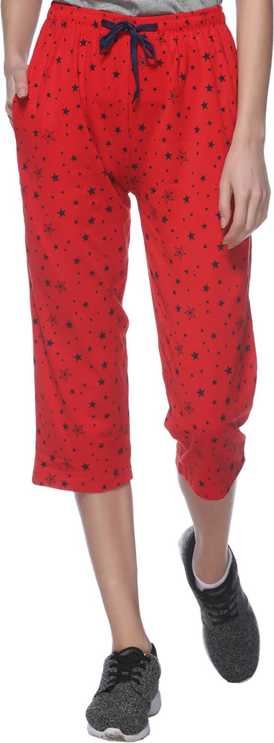 69GAL Women Red Capri