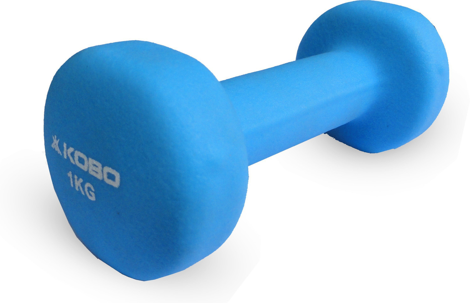 Image of KOBO HOME GYM EXERCISE 1KG x 2 (Total 2KG) CARDIO AEROBIC TRAINING FITNESS GRIPPY NEOPRENE (Pair) Fixed Weight Dumbbell