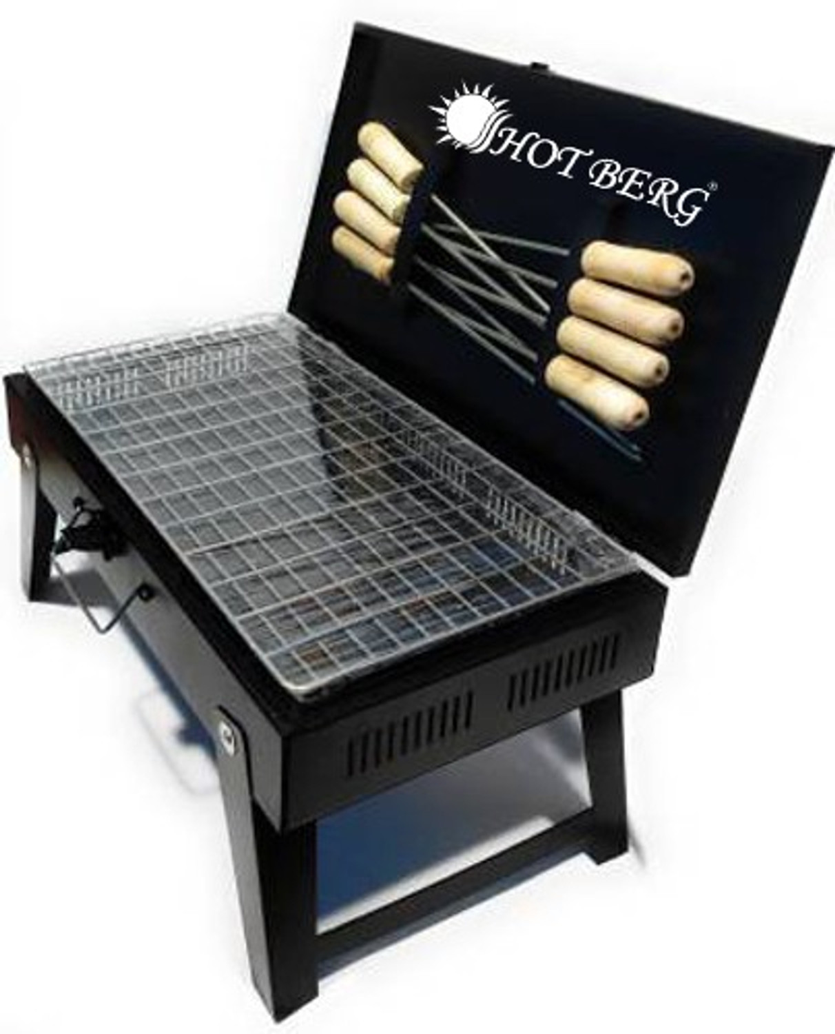 Image of HOT BERG ROUNDStainlessSteelWireRosterBarbecueGrillRotiPapadChapatiToastbrinjal Charcoal Grill