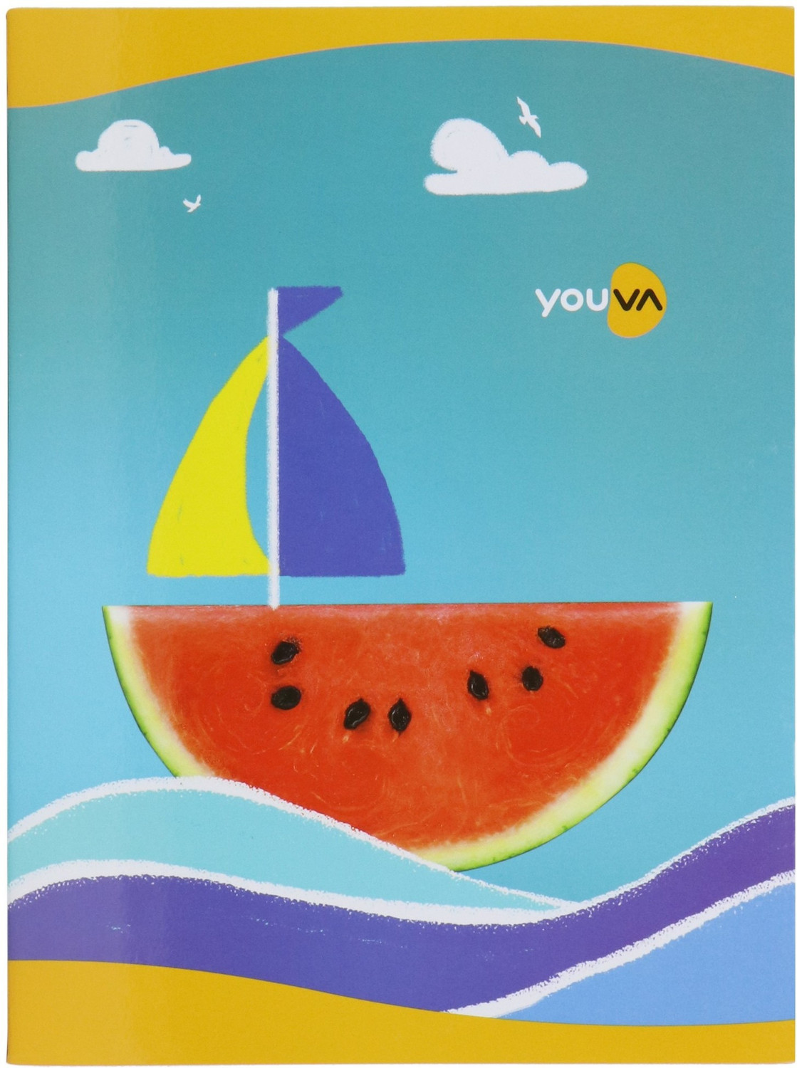 Image of NAVNEET Youva Soft Bound 18x24 cm Regular Notebook Double Line 172 Pages