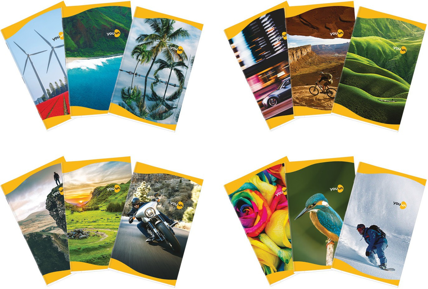 Image of NAVNEET Youva Soft Bound Long Book 17x27 cm Medium Square Regular Notebook Medium Square 172 Pages