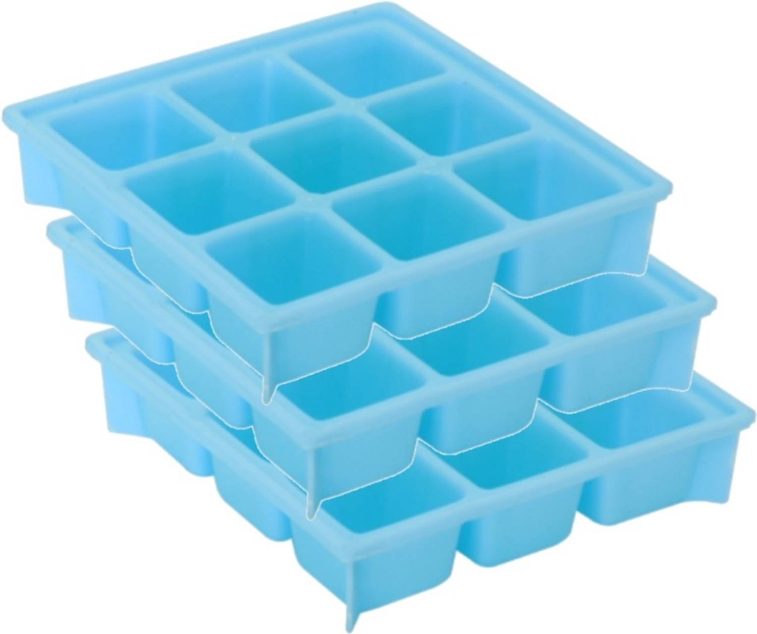 AASHU Blue Plastic Ice Cube Tray