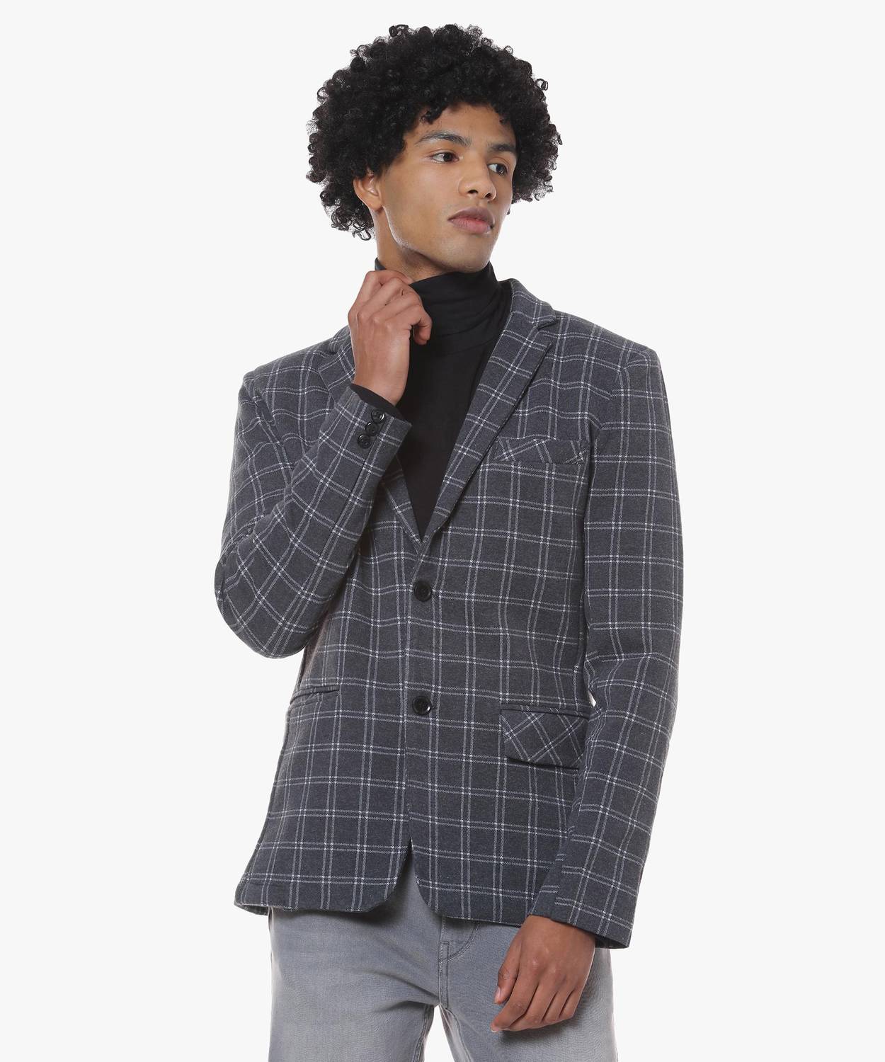 CAHOOT Checkered Single Breasted Casual Men Blazer