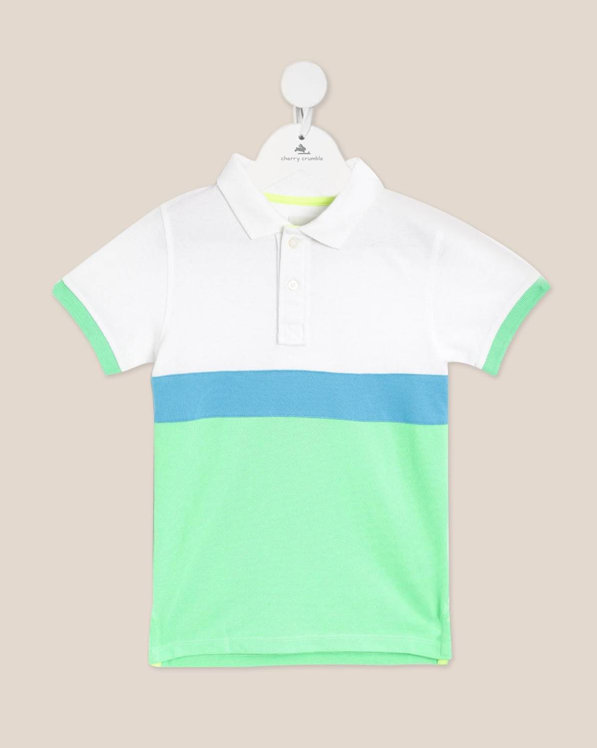 Nitt Hyman  - Cherry Crumble Boys Colorblock Cotton Blend Regular T Shirt