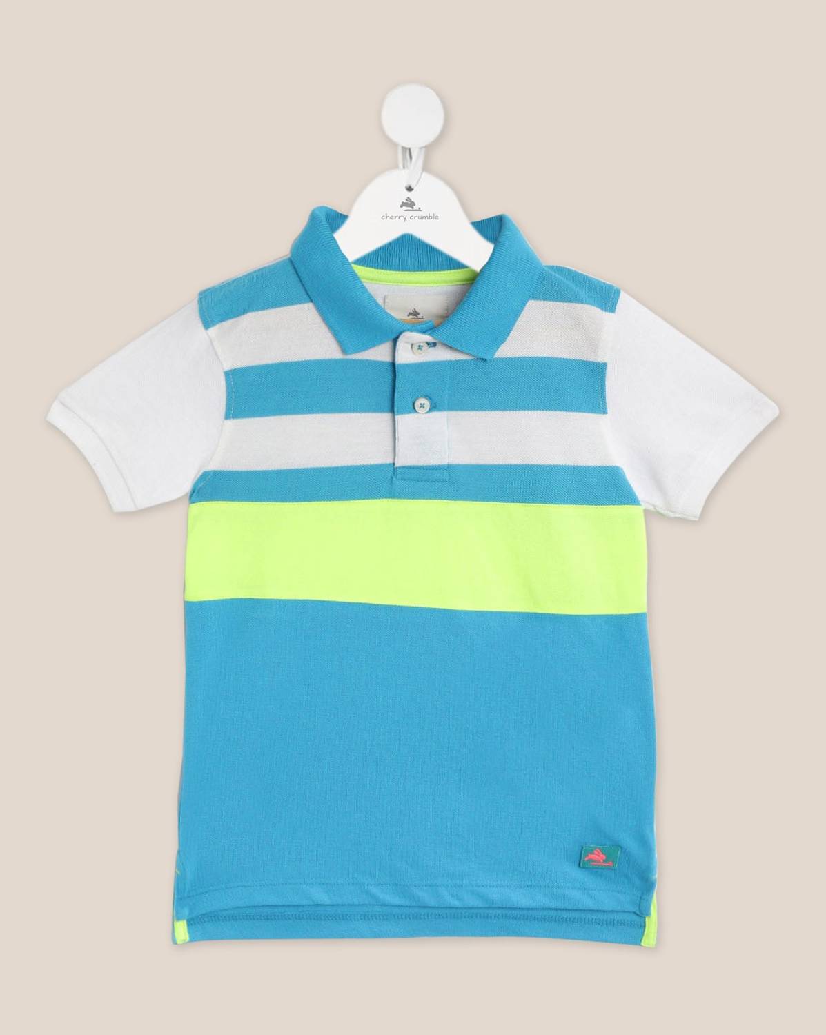 Nitt Hyman  - Cherry Crumble Boys Colorblock Cotton Blend Regular T Shirt