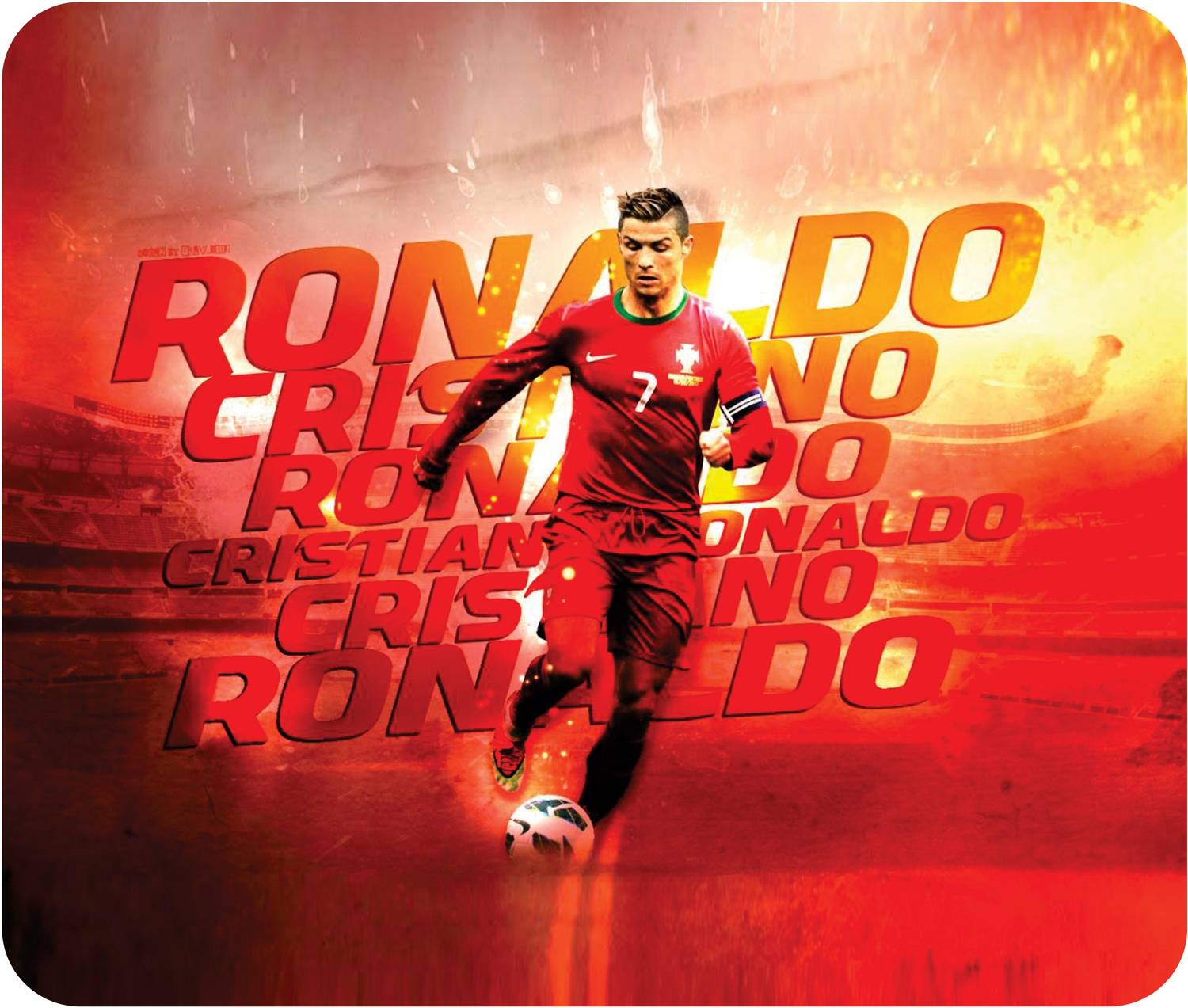 aaptees RONALDO Mouse Pad Non Slip Base Mousepad