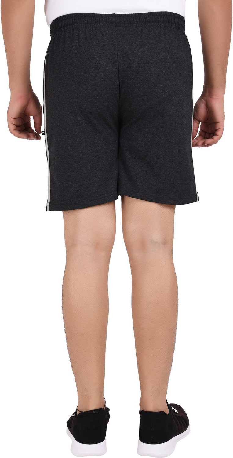 Image of NEO GARMENTS Solid Men Grey, Dark Grey Regular Shorts