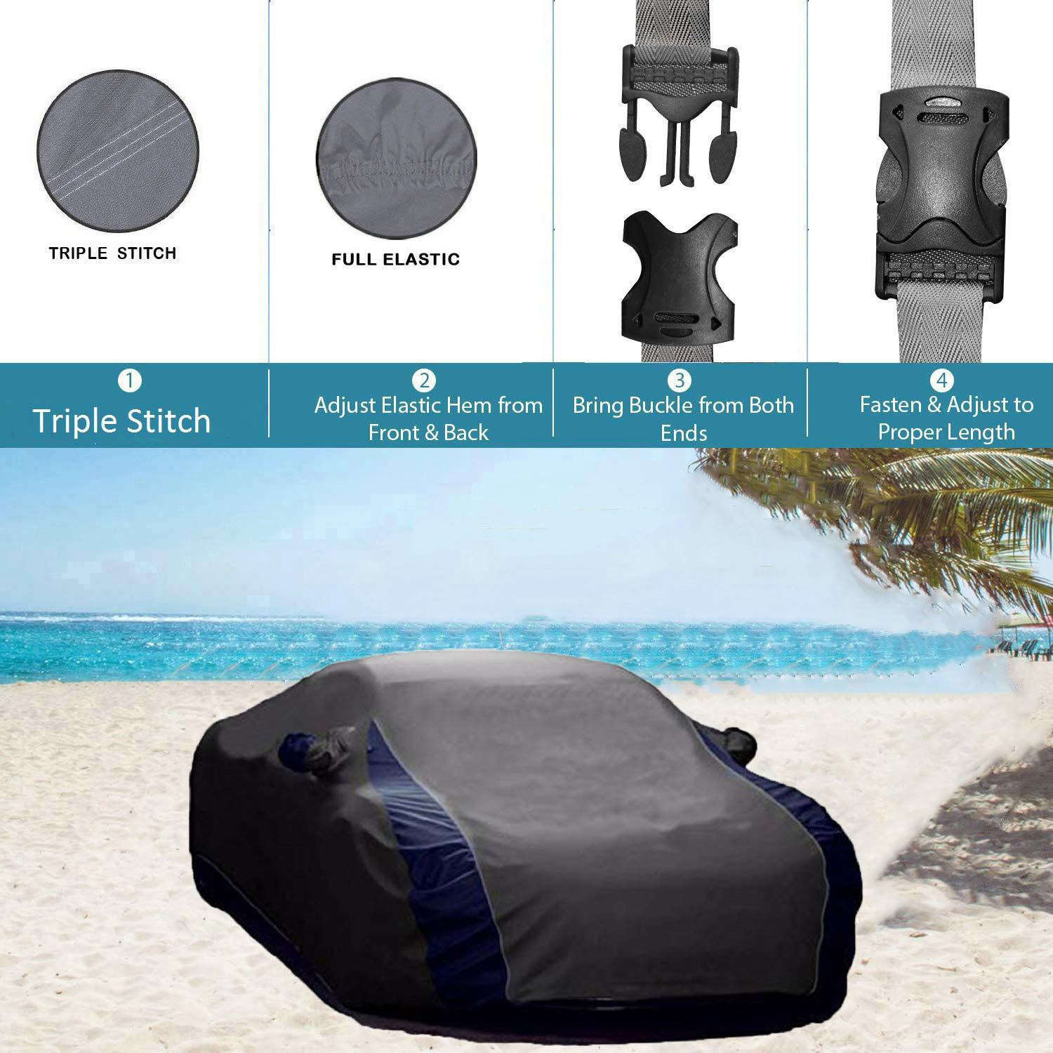 Image of AutoFave Car Cover For Maruti Suzuki Alto 800 (With Mirror Pockets)
