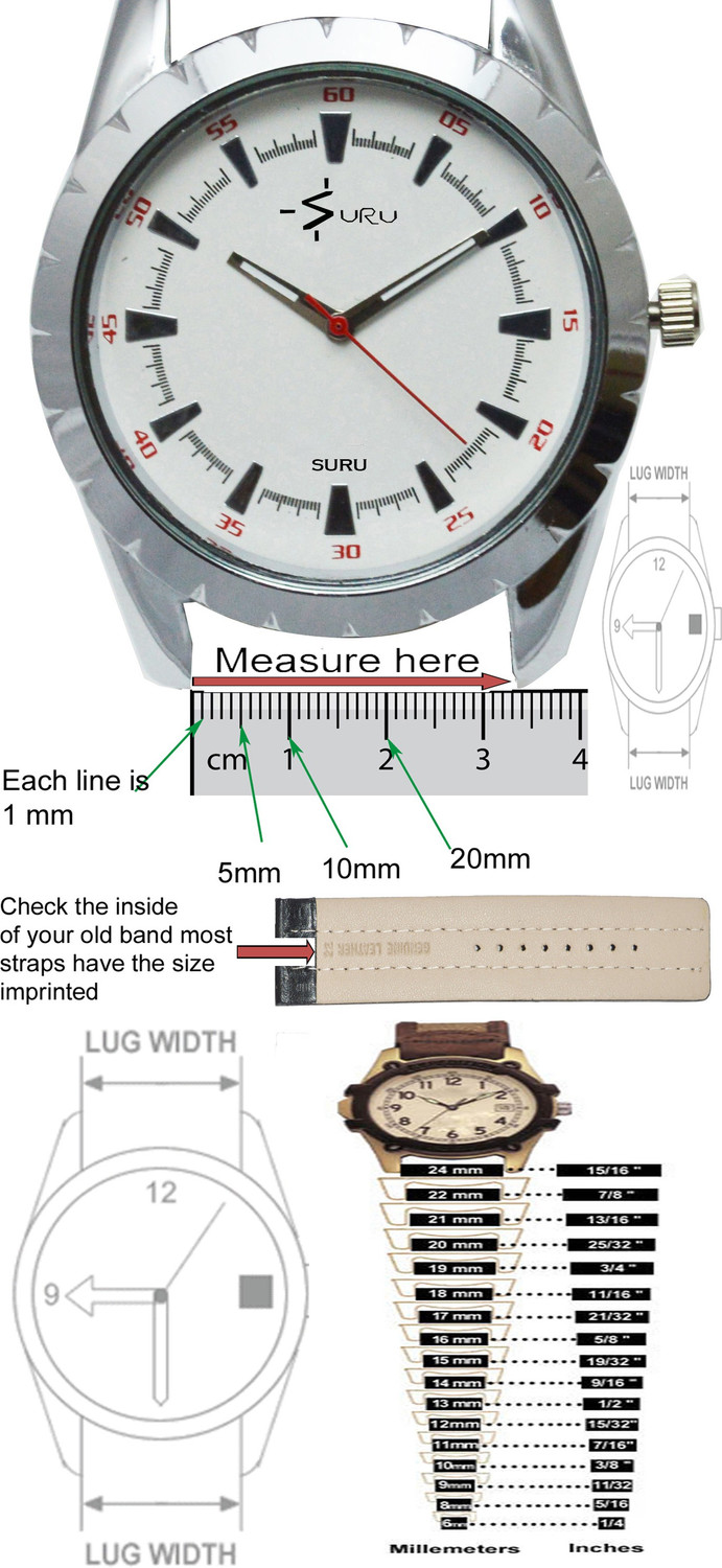 Image of SURU U5 Elite Quick Release 24 mm Silicone Watch Strap