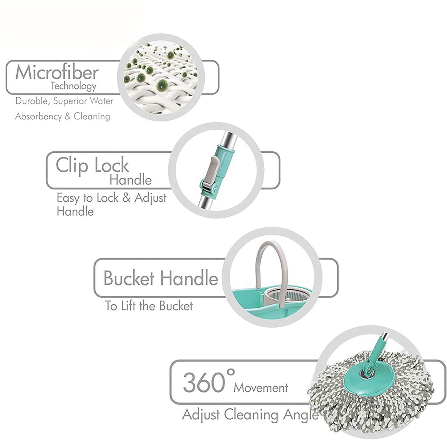 Image of Spotzero COMPACT SPIN MOP Mop Set