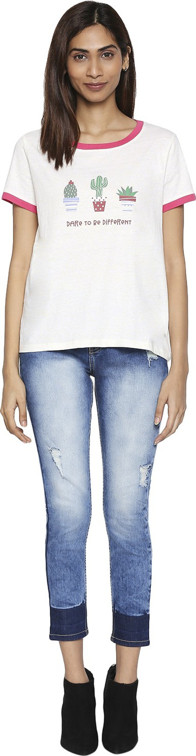 Image of PEOPLE Regular Women Blue Jeans