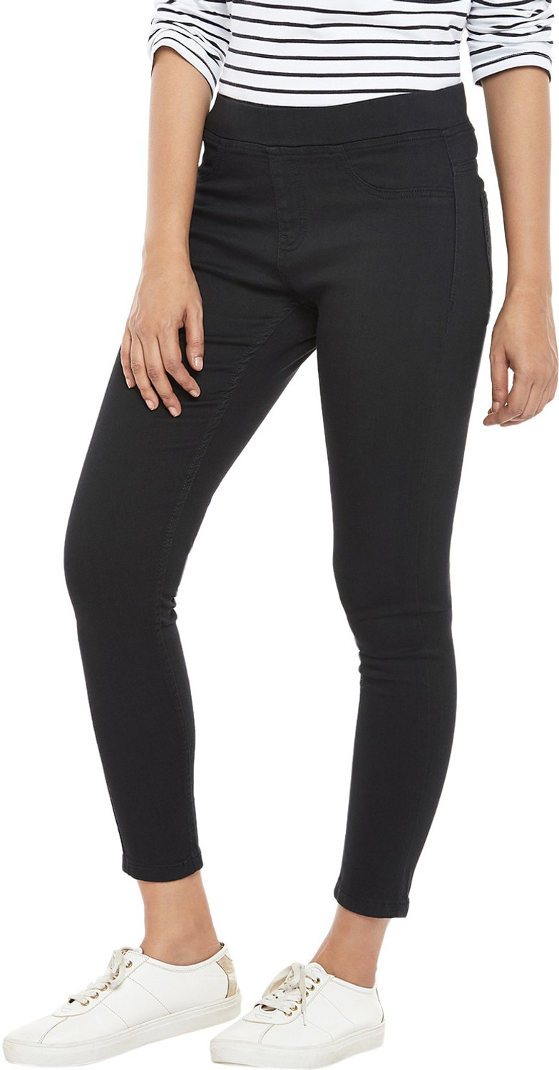 Image of PEOPLE Regular Women Black Jeans