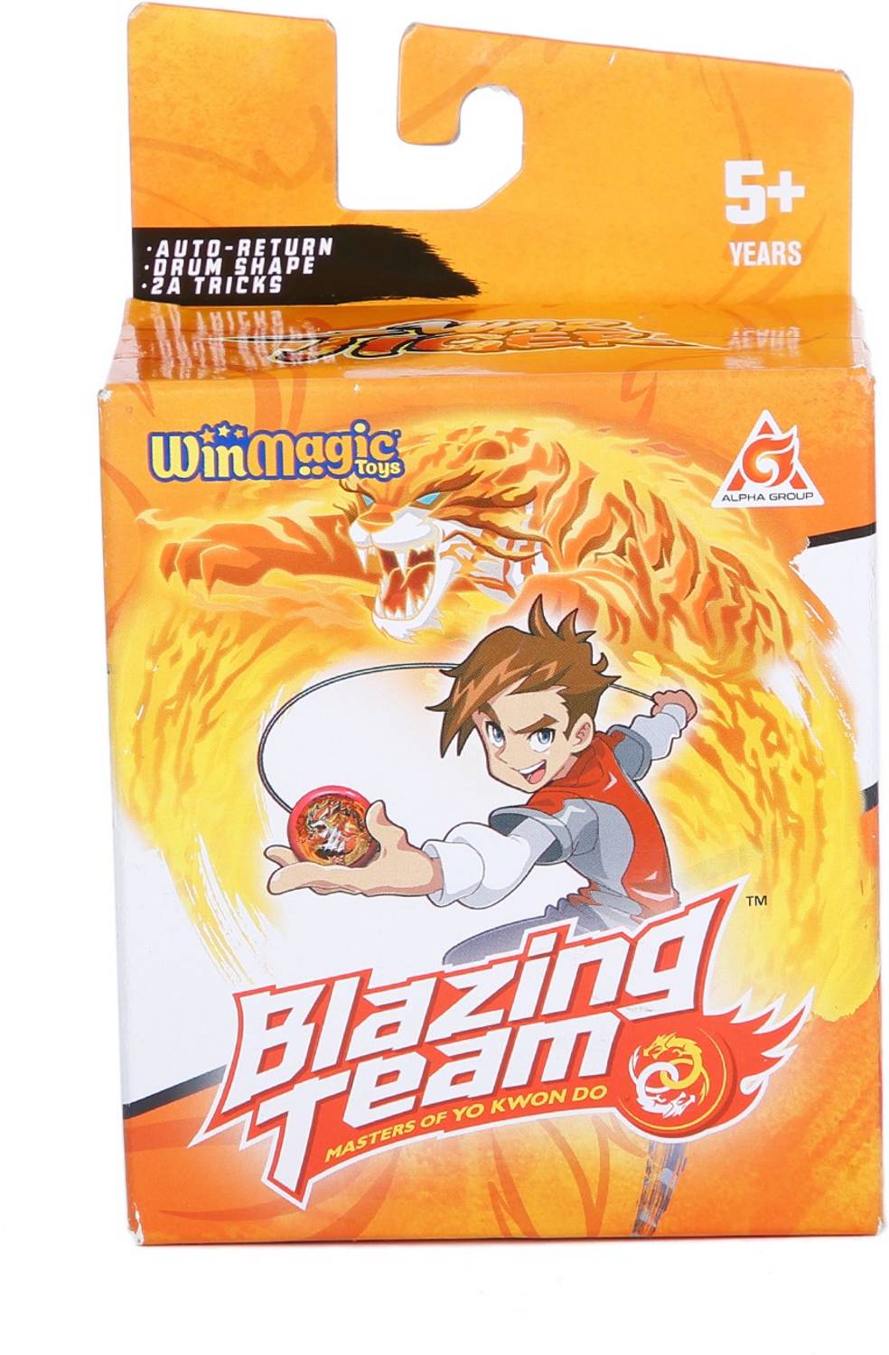 Blazing Teams Staked Auto-return series,War Tiger Wind Spinner