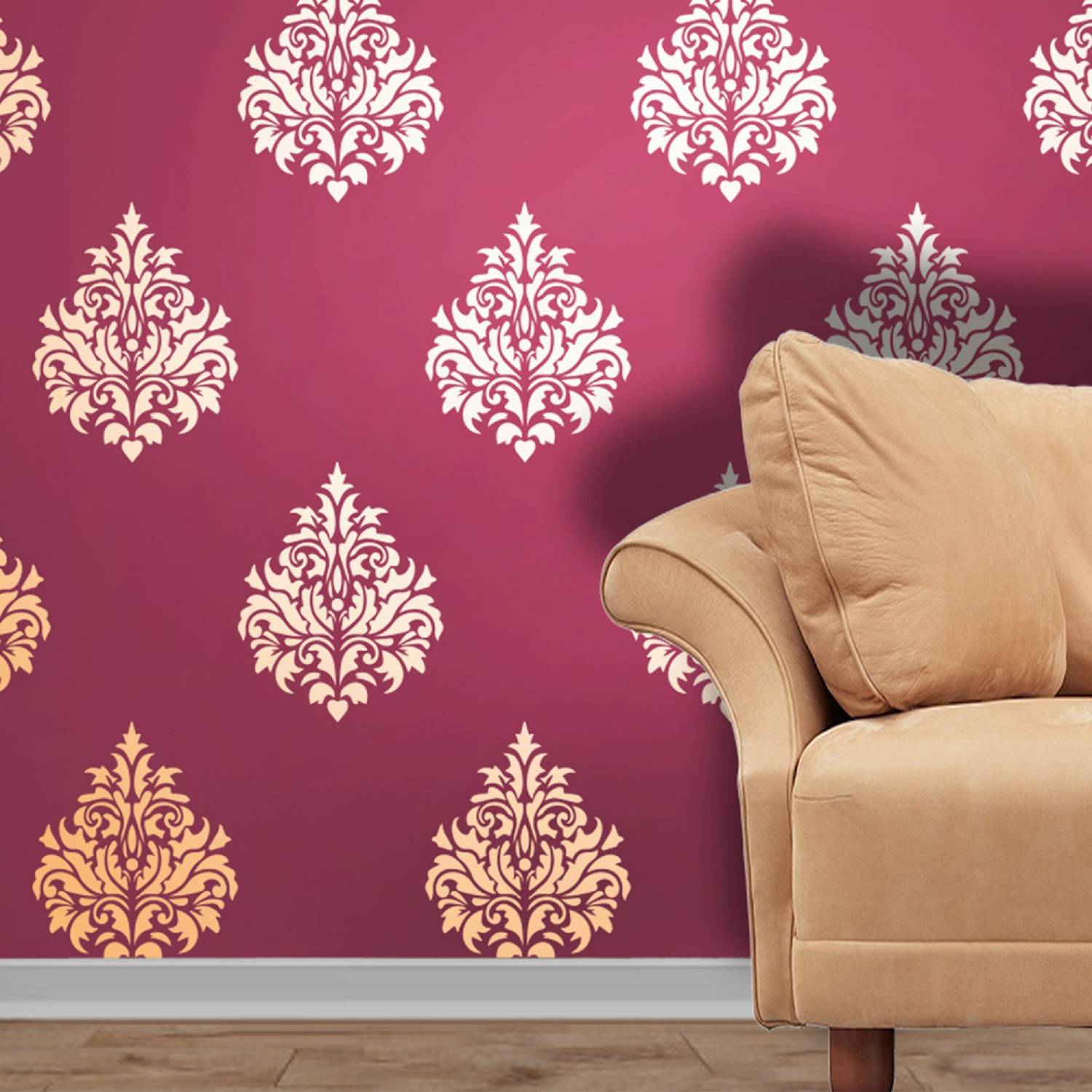 Decorze Reusable wall painting Stencil DMWS_74 Reusable wall painting Stencil Stencil