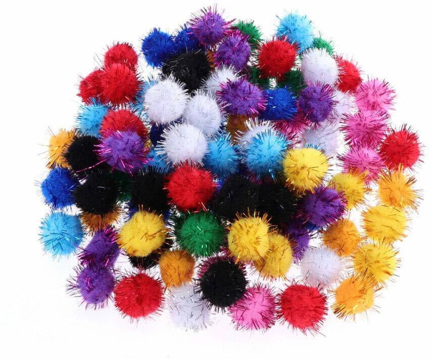 3A Featuretail 2CM Sparkle PomPom Balls