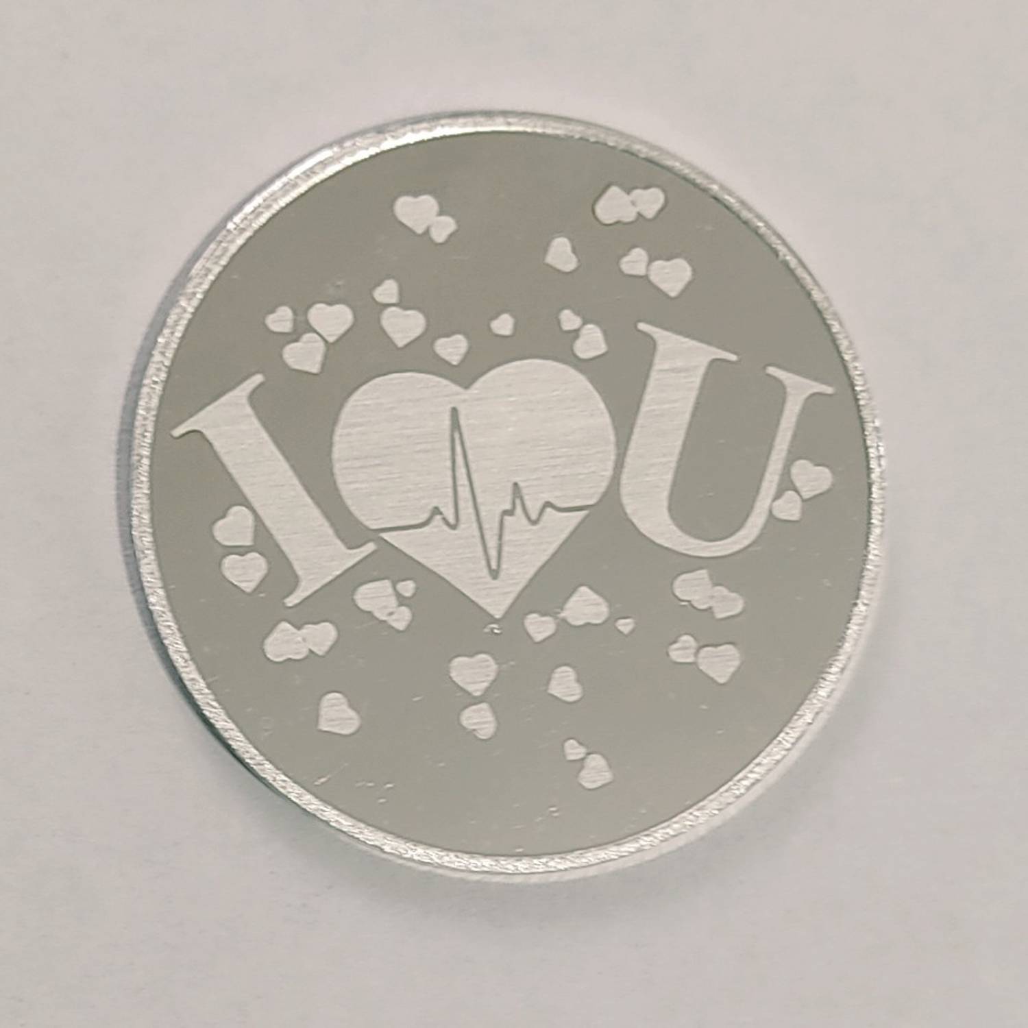 Bangalore Refinery Valentine 999 Silver Coin S 999 10 g Silver Coin